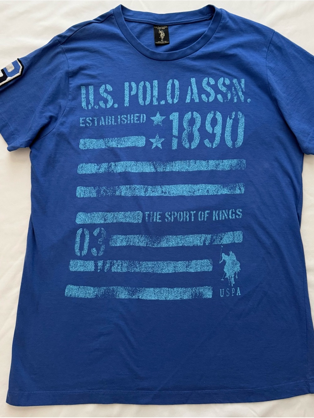 U.S. Polo Assn. Royal Blue Short-Sleeve Graphic Tee Size M USPA